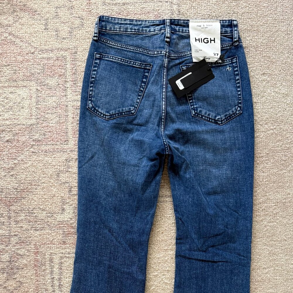 NWT Rag and Bone Malibu Casey High-Rise Flare Jeans Size 27